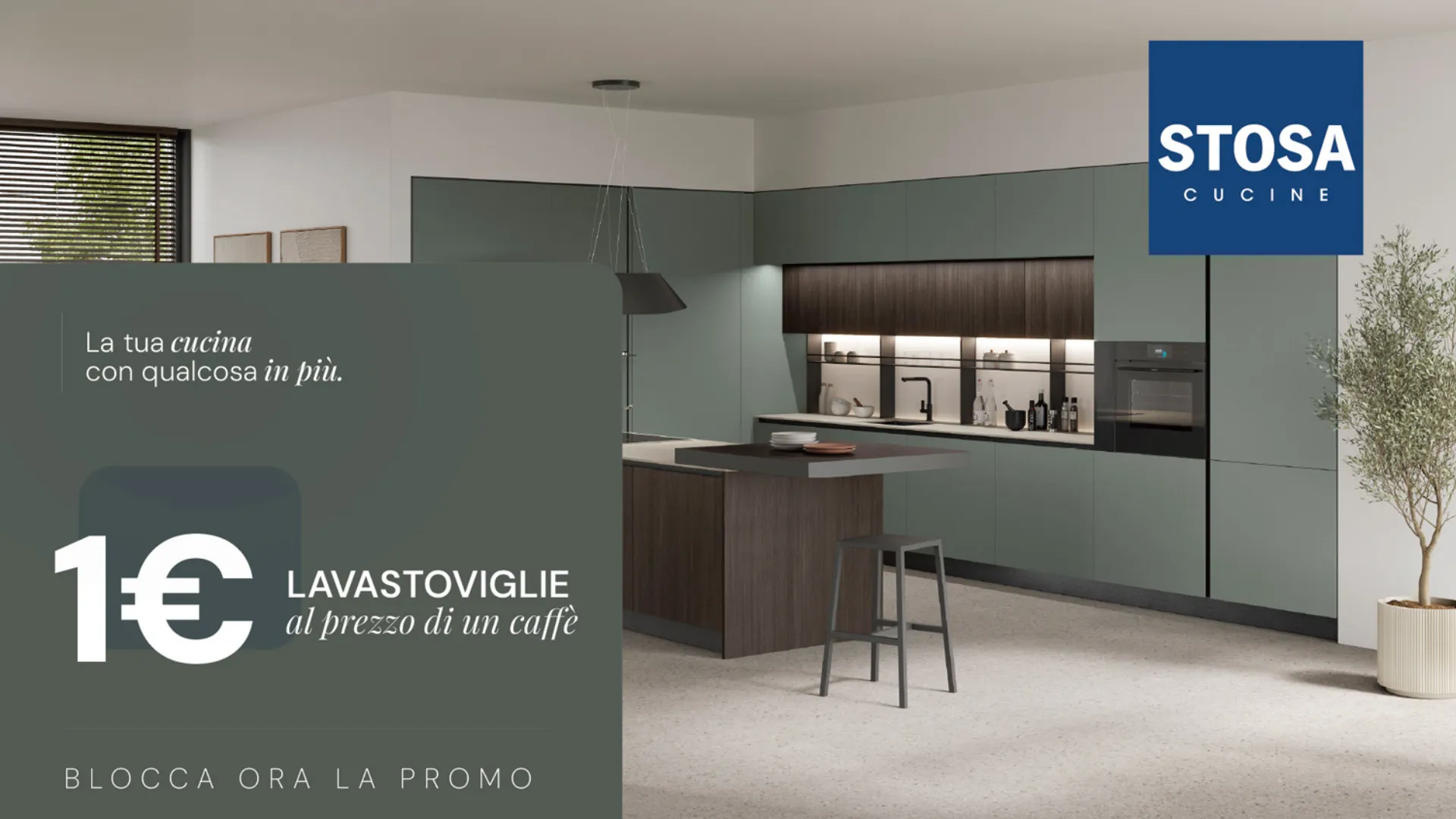 Promo Stosa Milano: lavastoviglie a 1 euro con la tua nuova cucina